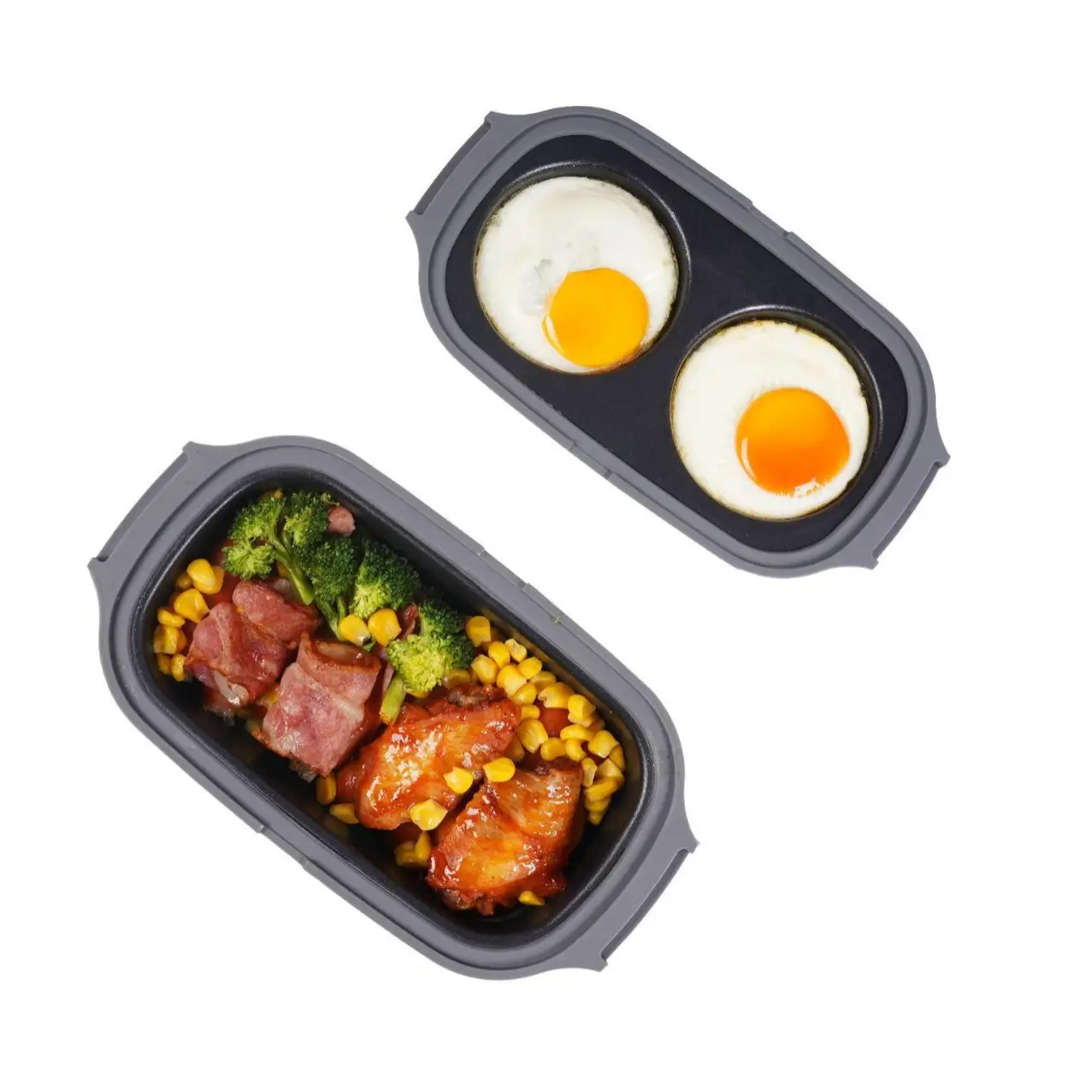 Nonstick Handheld Microwave Cookware Set For Efficiently Frying Eggs