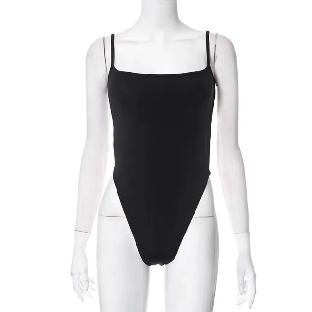 Women's Spaghetti Straps Sleeveless Bare Back Top Black - Shop at LoveMi