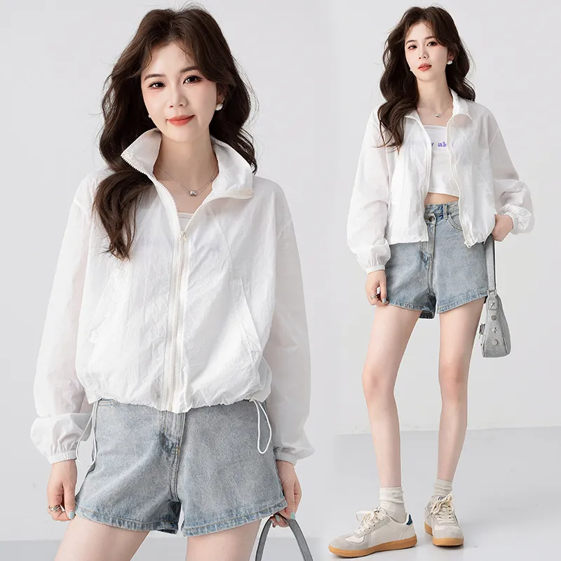 Small Short Breathable Outdoor Anti-mosquito Wear Top - White