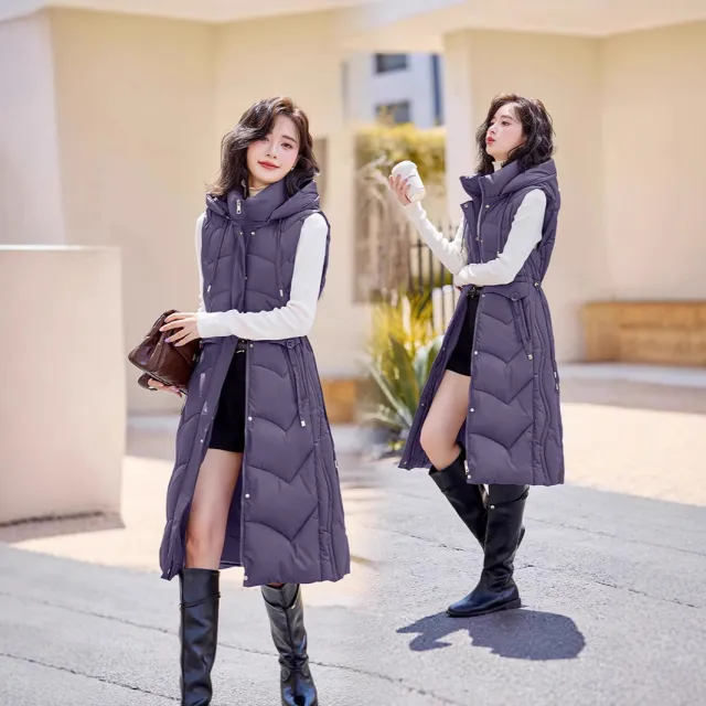 Fashion Good Quality Hooded Vest Jacket Purple - Shop at LoveMi