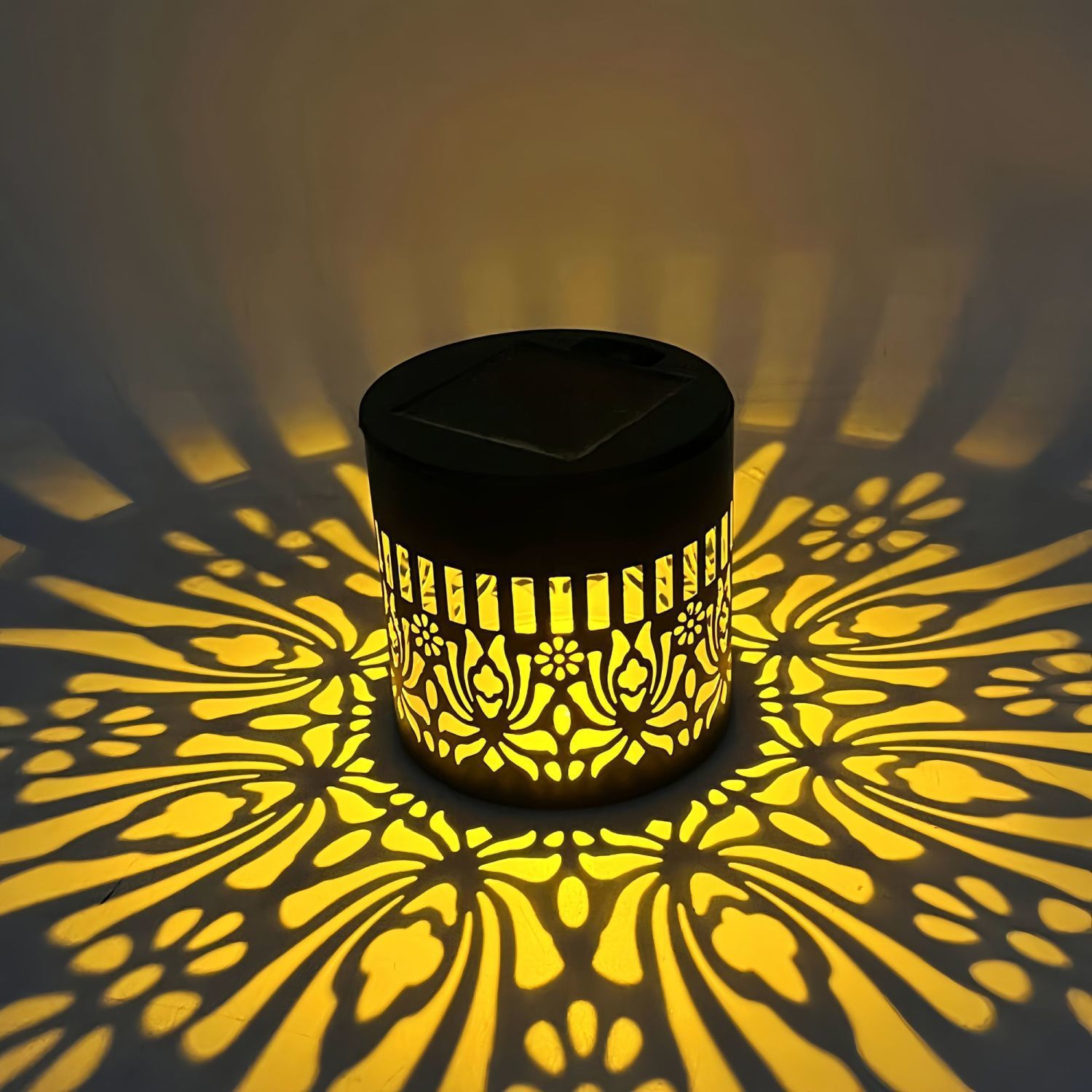 Solar Mandala SUNFLOWER Sunflower Wall Lamp Garden Courtyard Column Peony - Shop at LoveMi