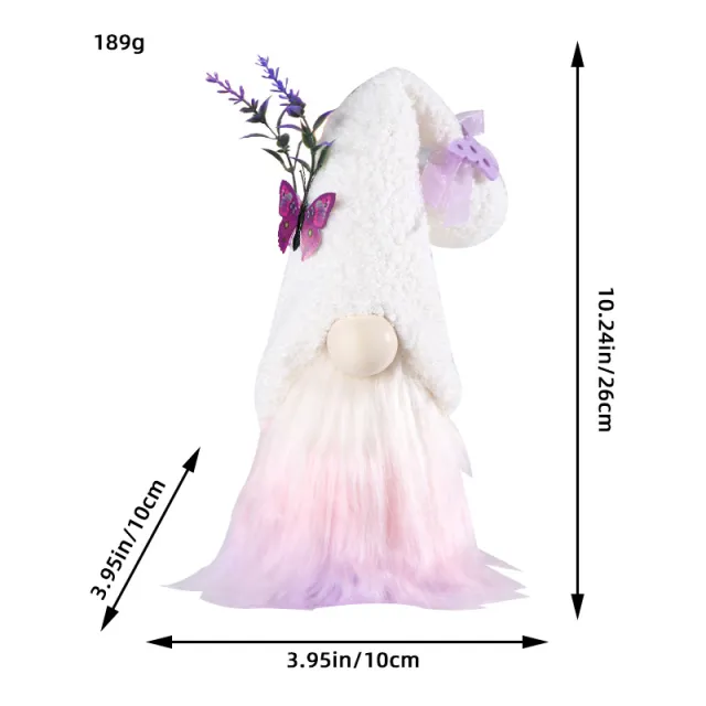 Cute Plush Faceless Old Doll Festival C1 27 Butterfly Lavender Doll - Shop at LoveMi