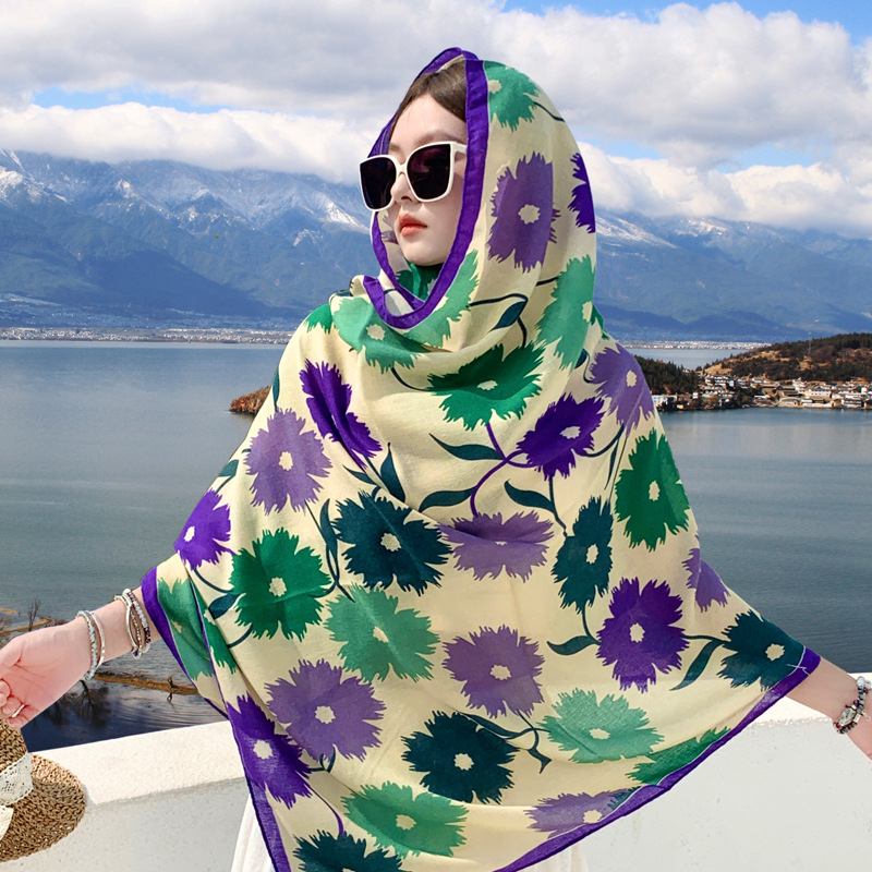 Women's Outer Scarf For Traveling In Western Sichuan Grassland - Image 2