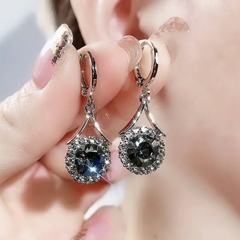 European And American Style Earrings Personalized Minority Rhinestone Earrings