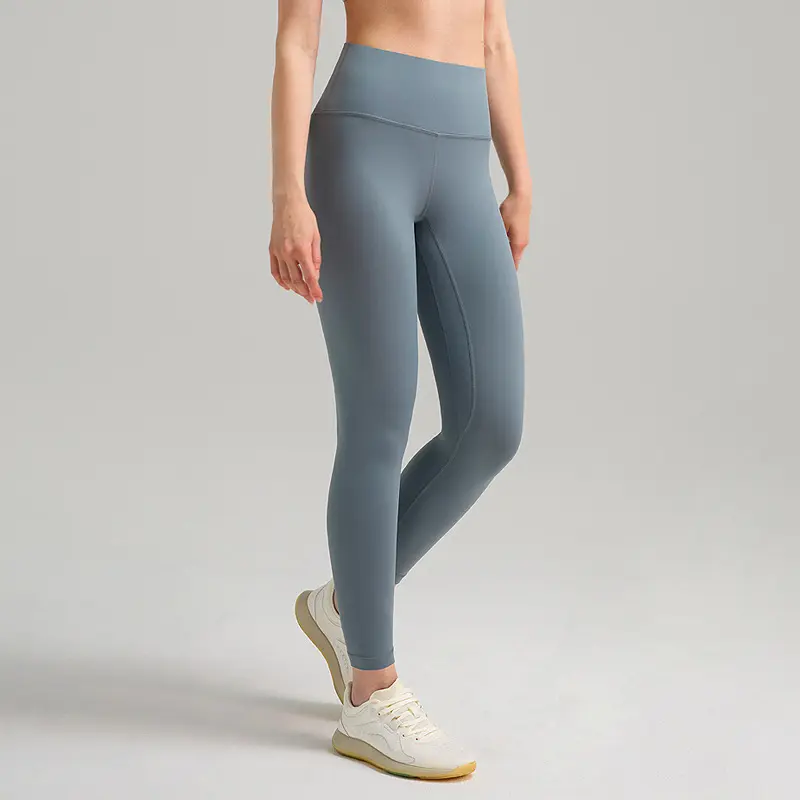 Womens High-Waist Butt-Lifting Fleece-Lined Nude-Feel Sports Tight