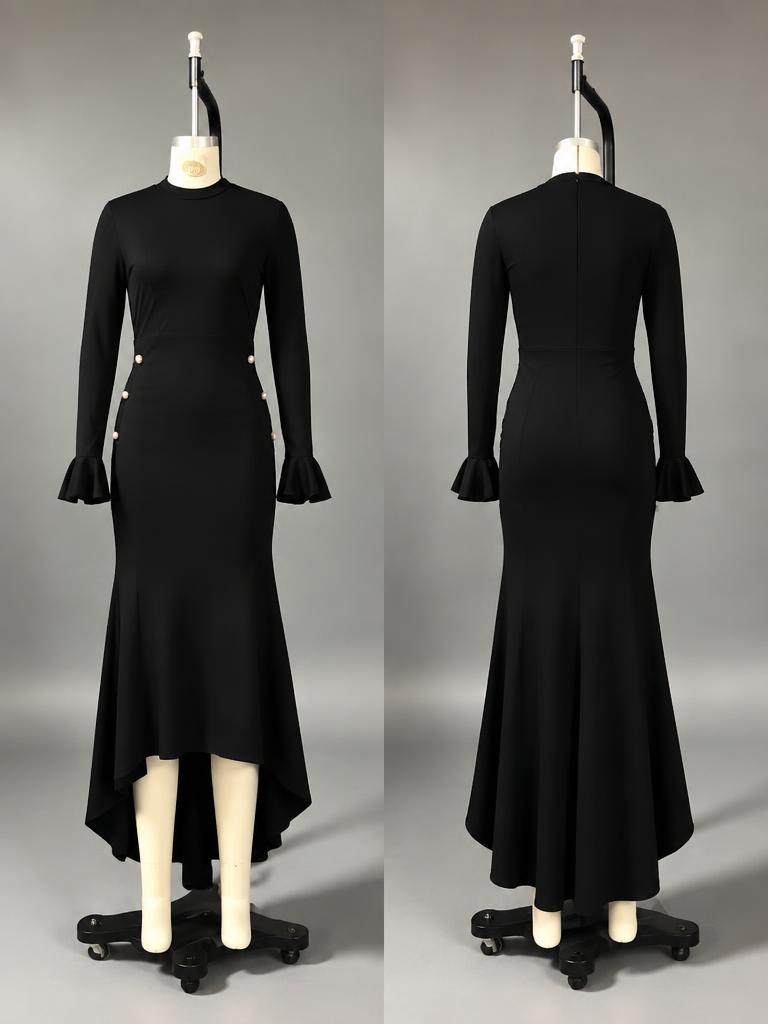 Women's Tailored Asymmetrical Fishtail Dress 4385bc72 38bc 4b81 8866 Fd1c0a289dd5