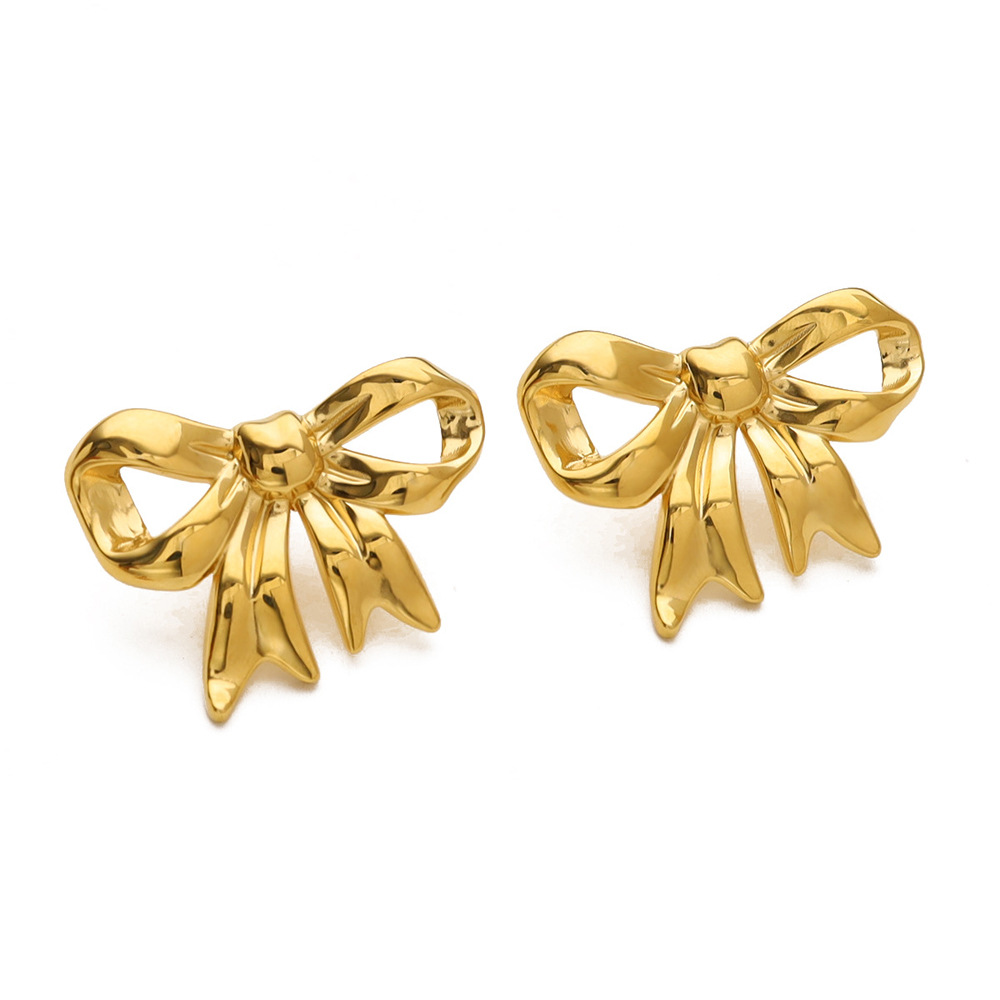 Women's Fashion Personality Bow Stud Earrings