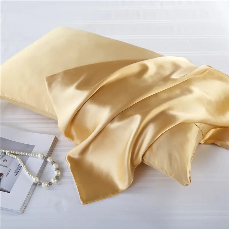 Silk Zipper Sweat-absorbent Breathable Pillowcase