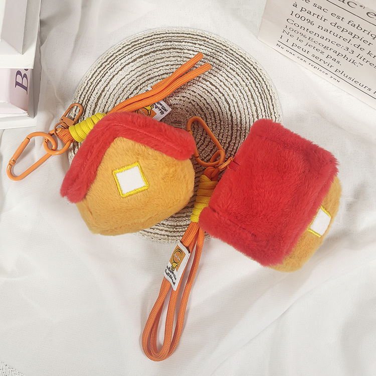 Ten Qintian Creative Land Temple Plush Puppet And Doll Keychain