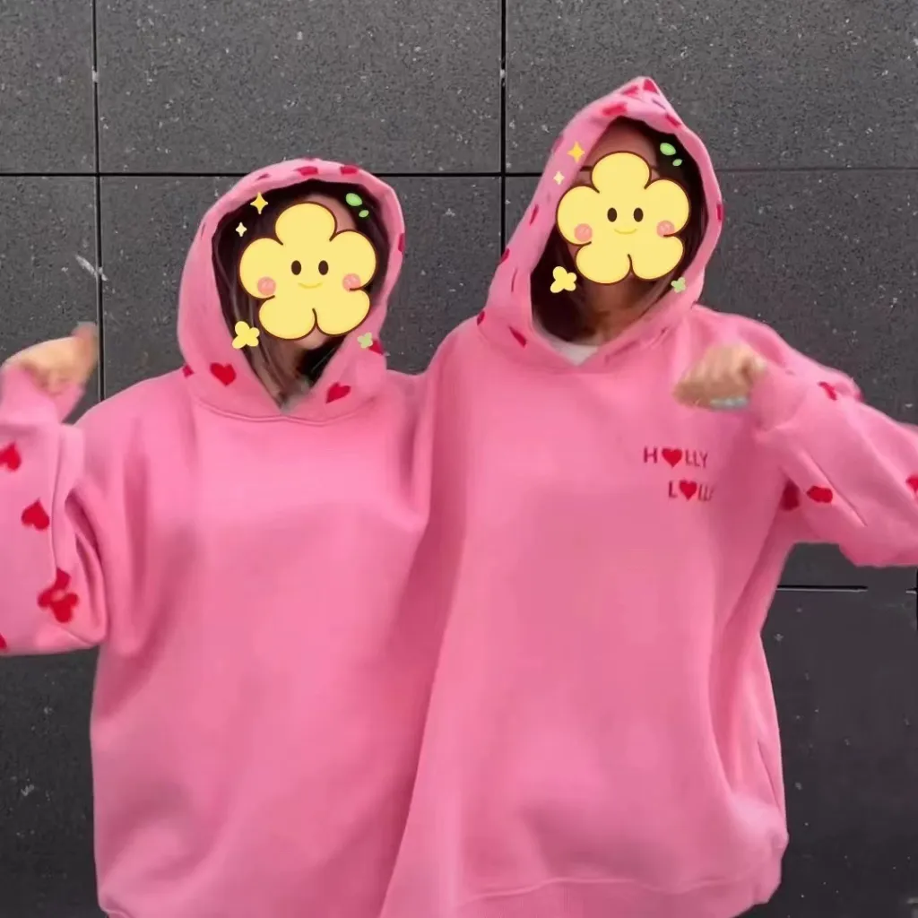 Couple Intimate One-piece Sweater Sports And Leisure - Pink