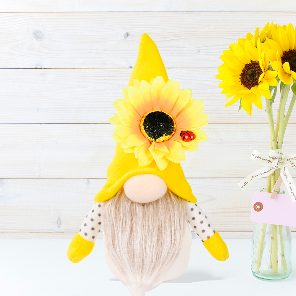 Sitting Sunflower Doll Yellow