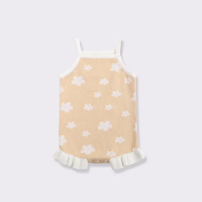 Strap-style Knitted Wool Baby Romper