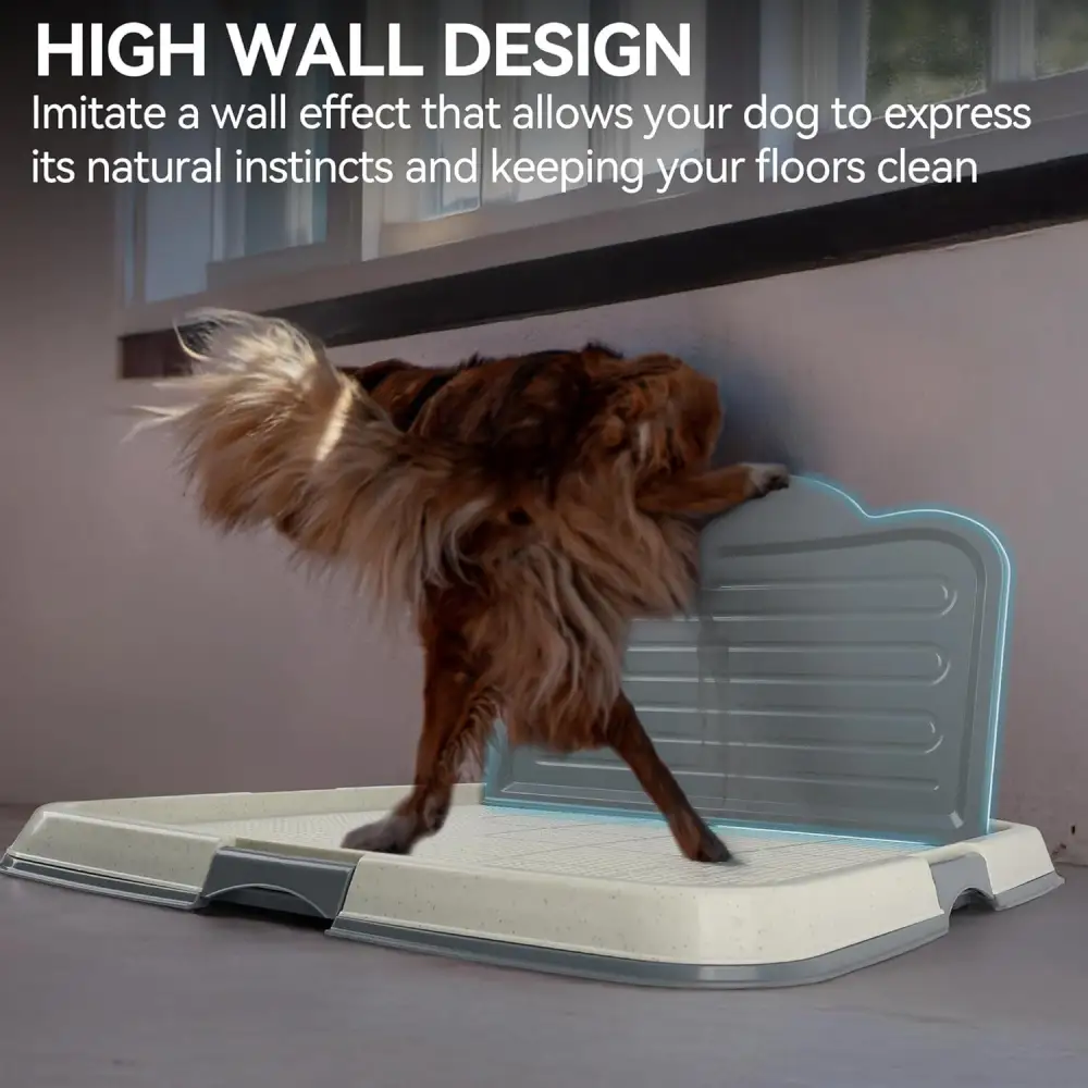 Mesh Dog Potty Training Tray with Wall Mount Clip
