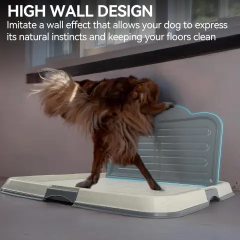 Mesh Dog Potty Training Tray with Wall Mount Clip