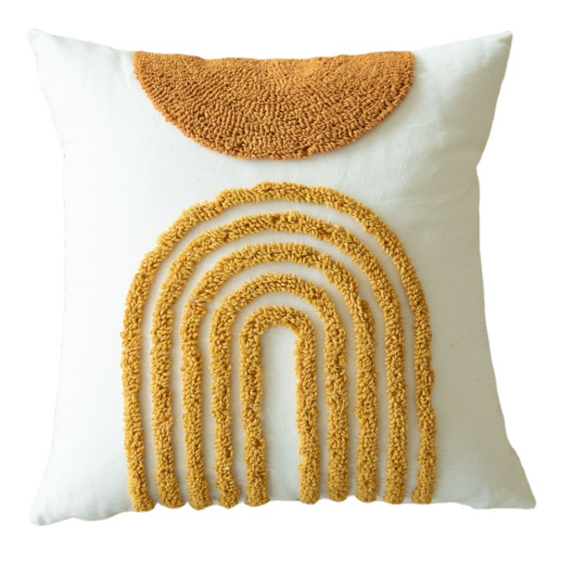 Bohemian-style Pillow Set For The Living Room Sofa With Tassels