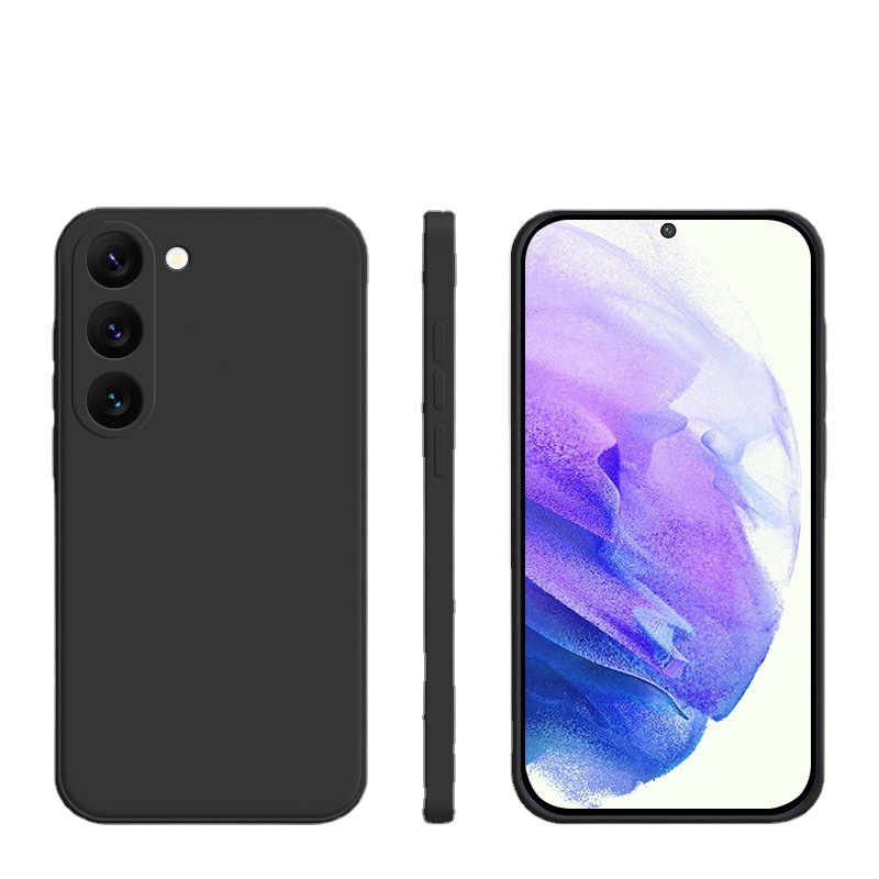 Solid Color Simple Drop-resistant Liquid Silicone Phone Case - Image 6