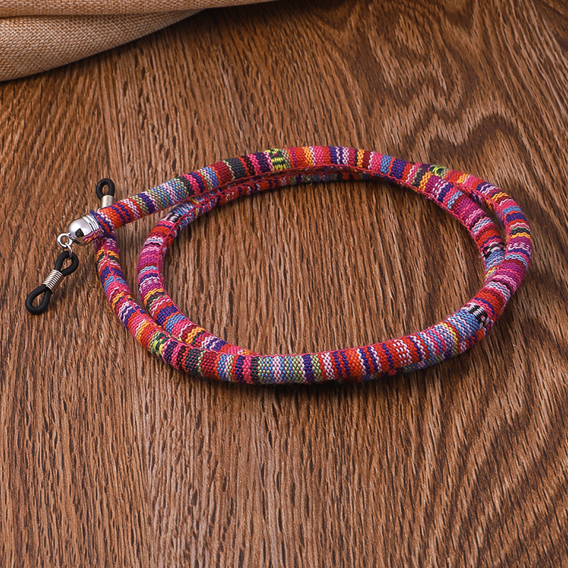 Colored Coarse Cotton Glasses Cord Ethnic Style Glasses Strap
