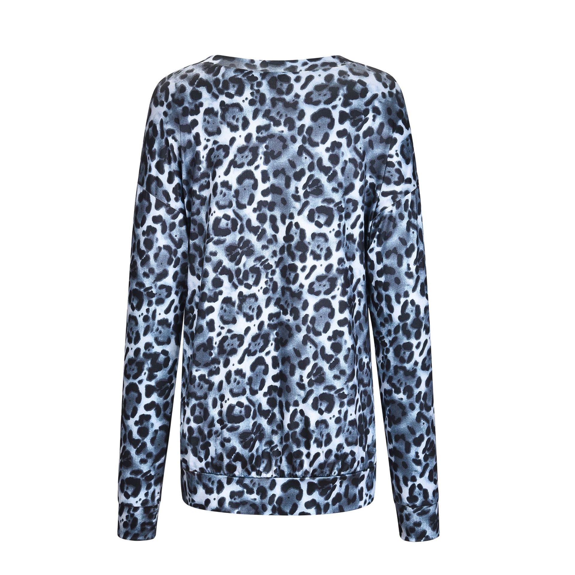 Title 13, Leopard print round neck long sleeves