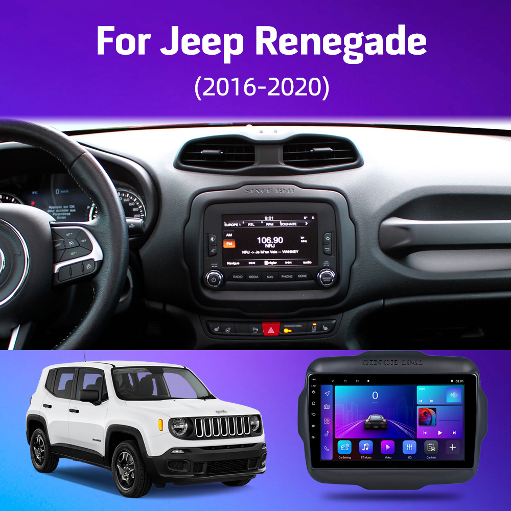 9-inch Android In-car Navigation Screen Suitable For The Renegade