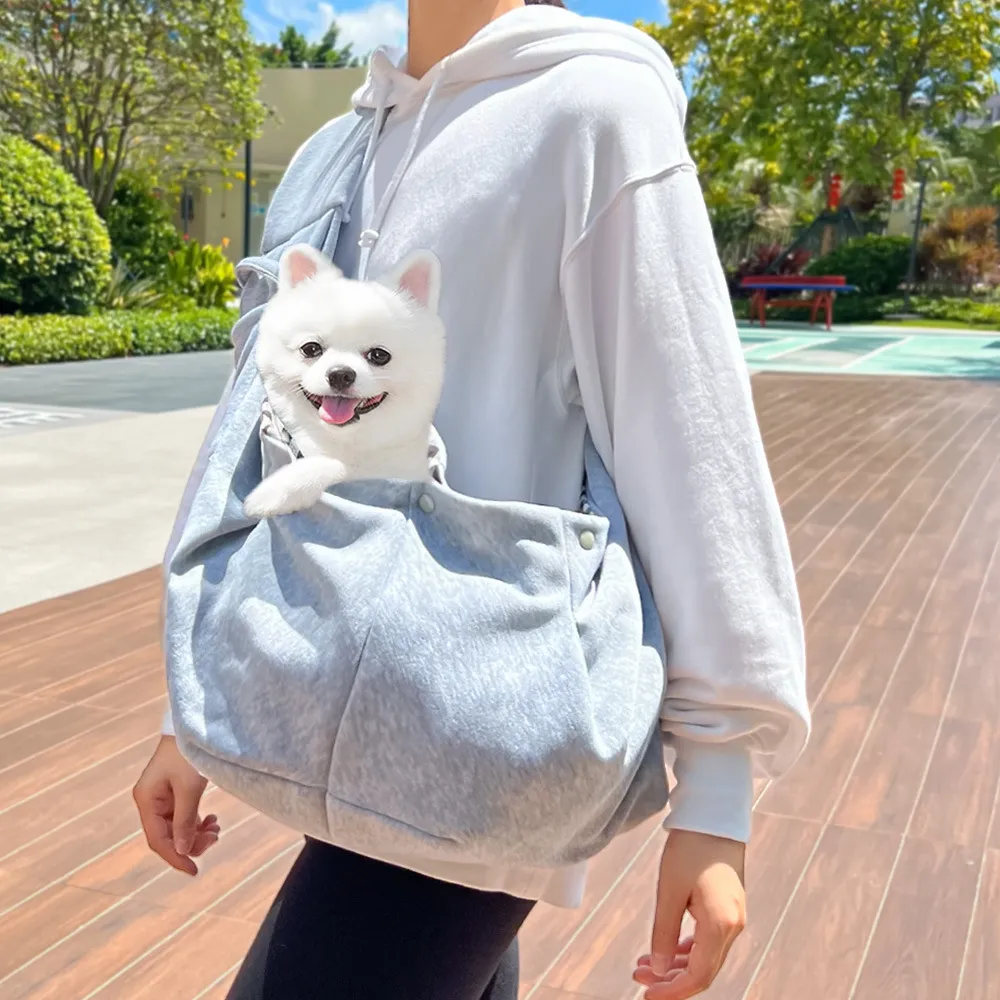 Autumn And Winter Shoulder Bag Crossbody Bag Cat Bag Dog Outing - 390 Crossbody Bag Gray