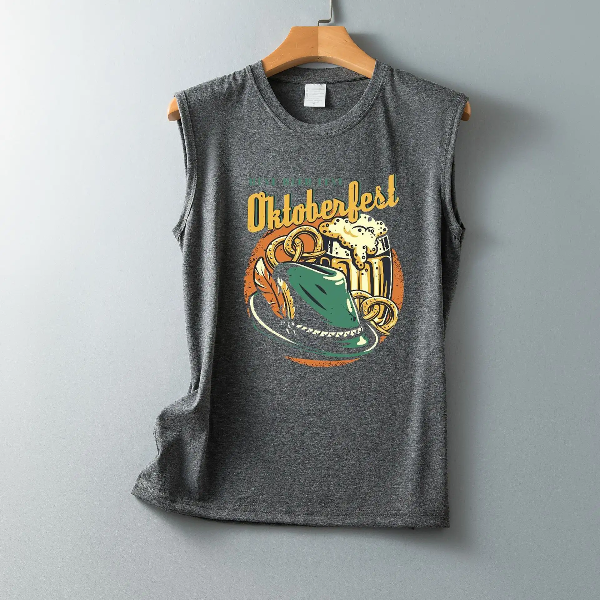 Women's Loose Round Neck Sleeveless T-shirt