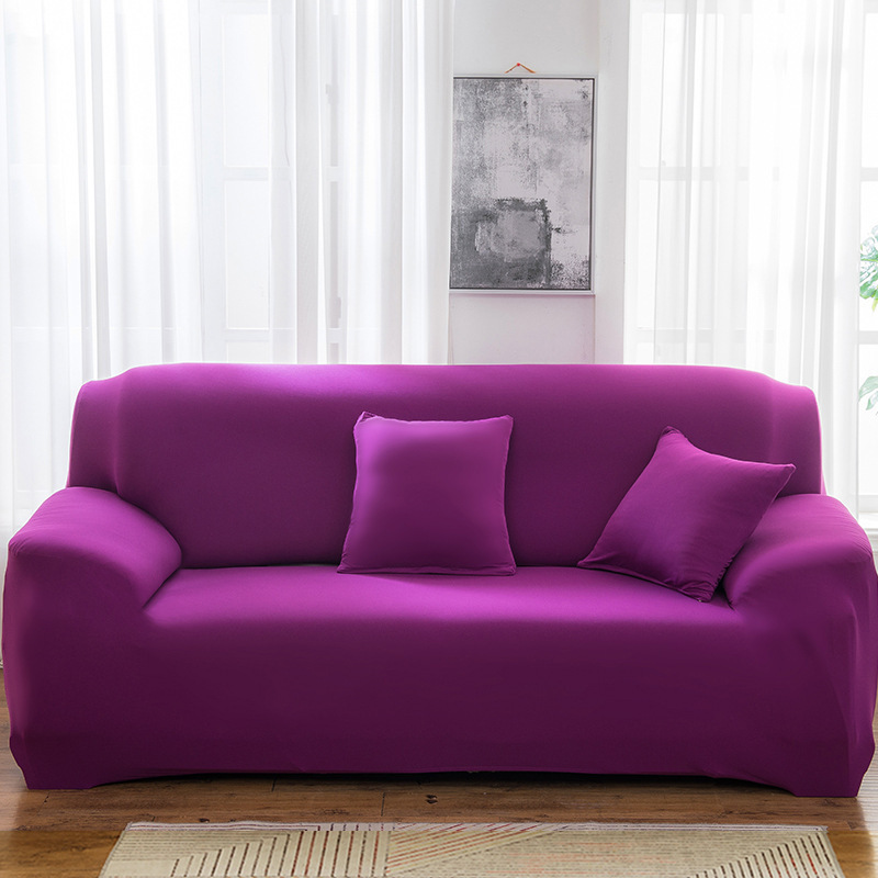 Simple Versatile Solid-color Stretch Sofa Cover For Home Use