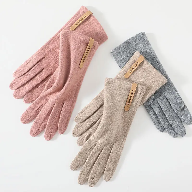 Women's Fleece-lined Thickened Outdoor Cycling Touch Screen