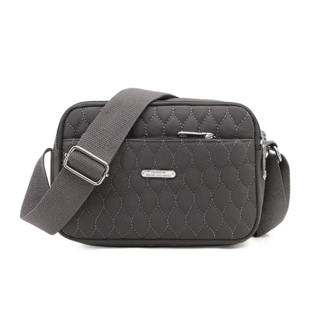 Rhombus Creative Fashion Solid Color Large Capacity Shoulder Messenger Bag Gray - Shop at LoveMi