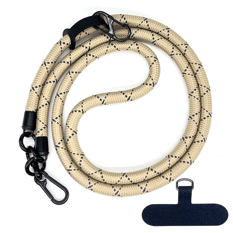 10MM Climbing Rope Mobile Phone Lanyard Gasket Adjustable Crossbody Mobile Phone Strap Camera Strap Rope Anti-lost Neck Rope