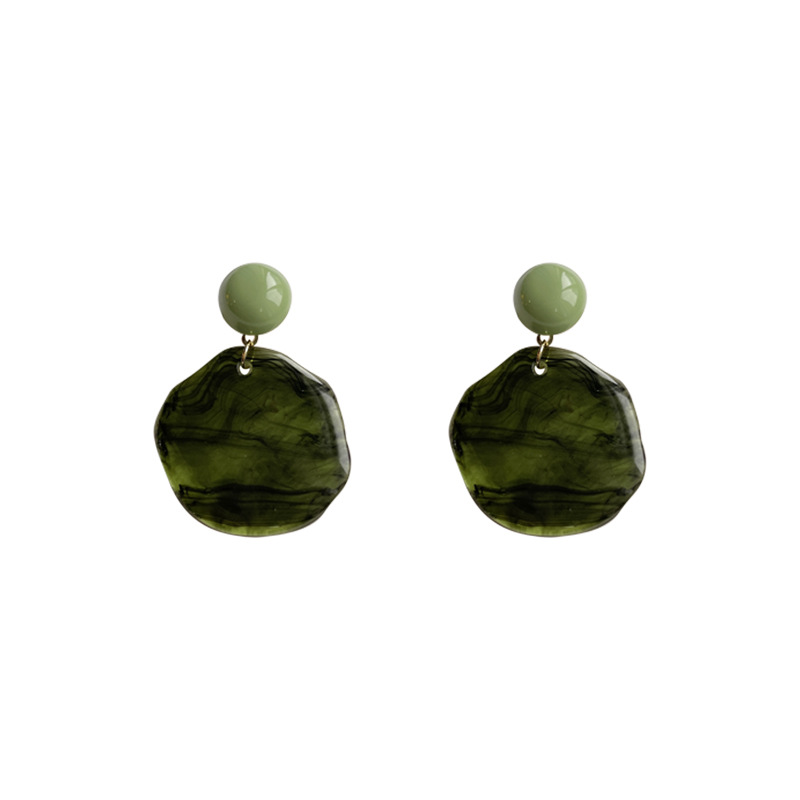 Irregular Blooming Acrylic Earrings Female Exaggerated Design