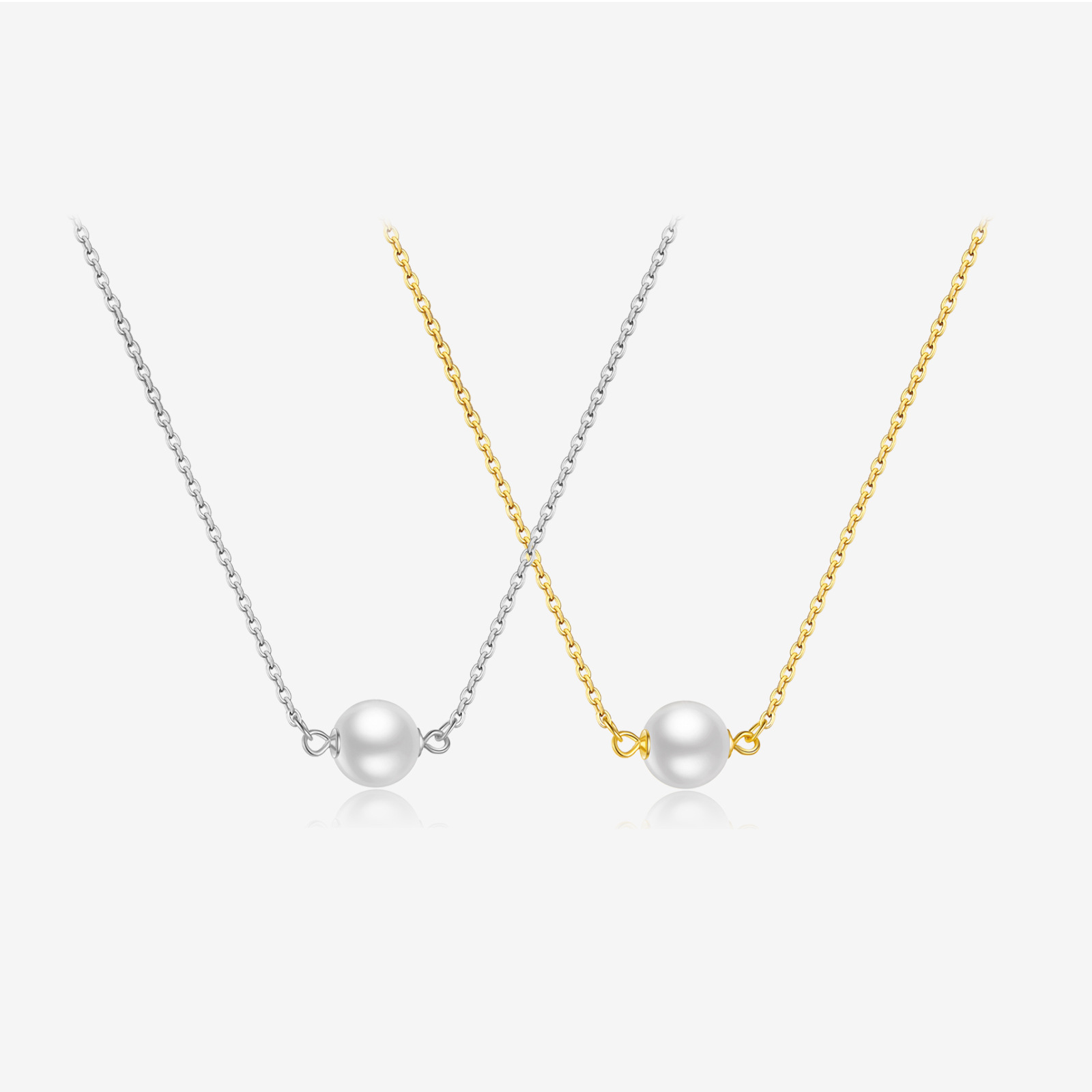 S925 Sterling Silver Baroque Pearl Necklace