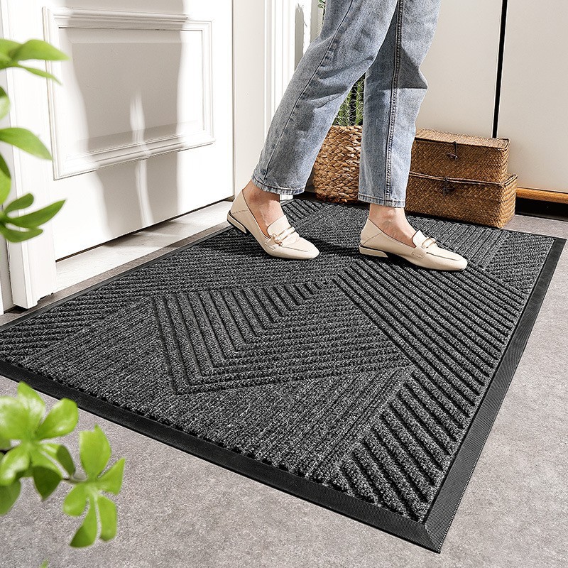 Outdoor Doormat Rubber Entryway Rug Floor Mat