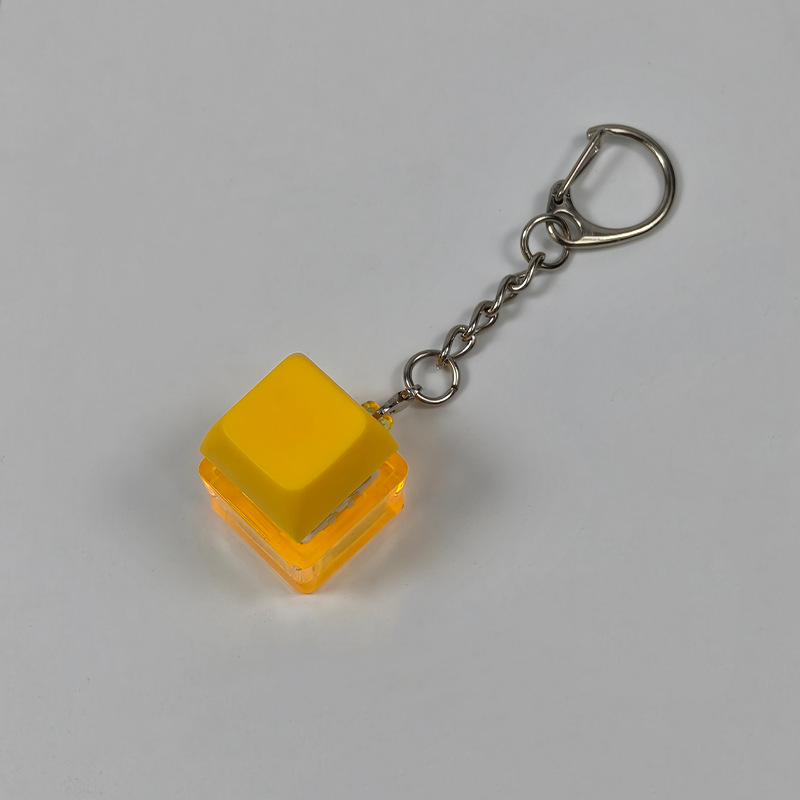 Stress-relief Keychain Toy With Finger-popping Buttons For Venting