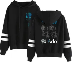 Casual All-matching Fashion Printed Hoodie - Black C - View 1