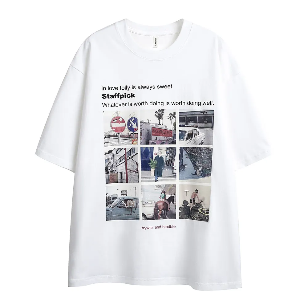 Jiugongge Print In Picture Short-sleeved T-shirt For Women - White