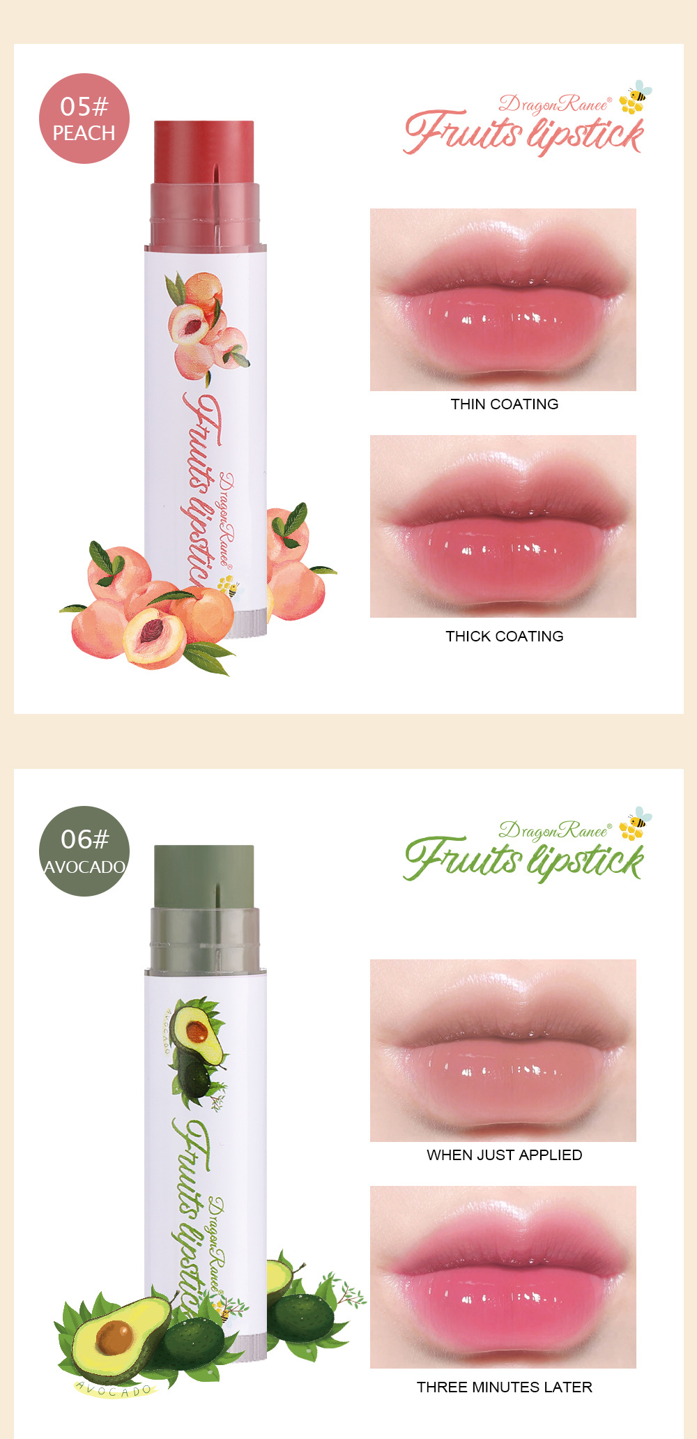 Title 7, Dudu Lip Batom Frutado Hidratante Lip Glaze, lá...