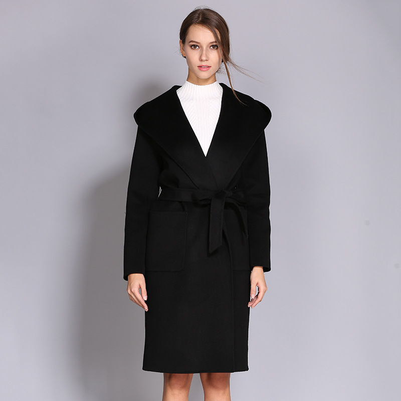 Women's Korean Style Woolen Coat Outerwear Women
