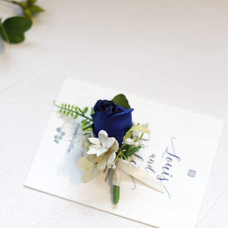 Royal Blue Corsage