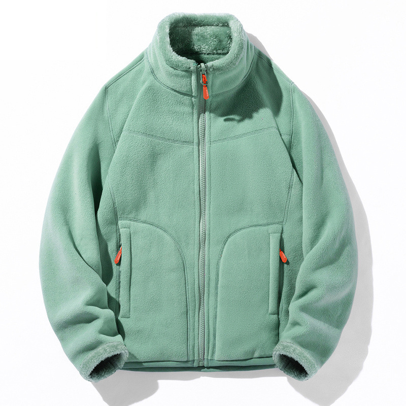 Double-sided Coral Fleece And Double-sided Polar Fleece Jacket