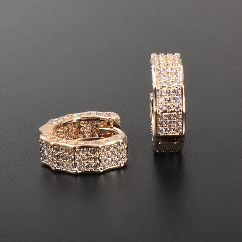 Affordable Luxury Fashion Full Diamond Geometry Ear Clip