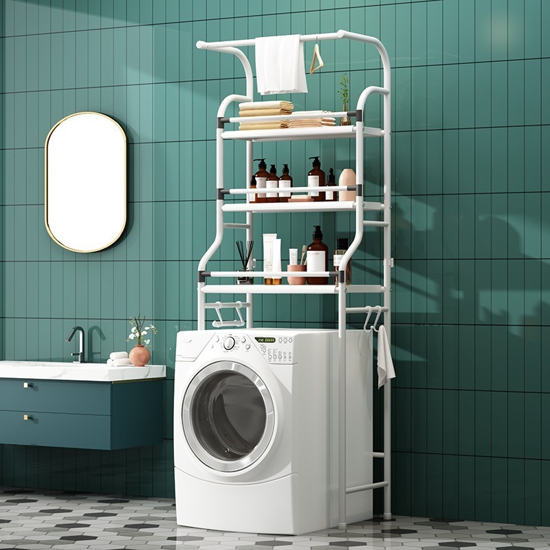 Punch-free Toilet Seat Shelf Storage Rack