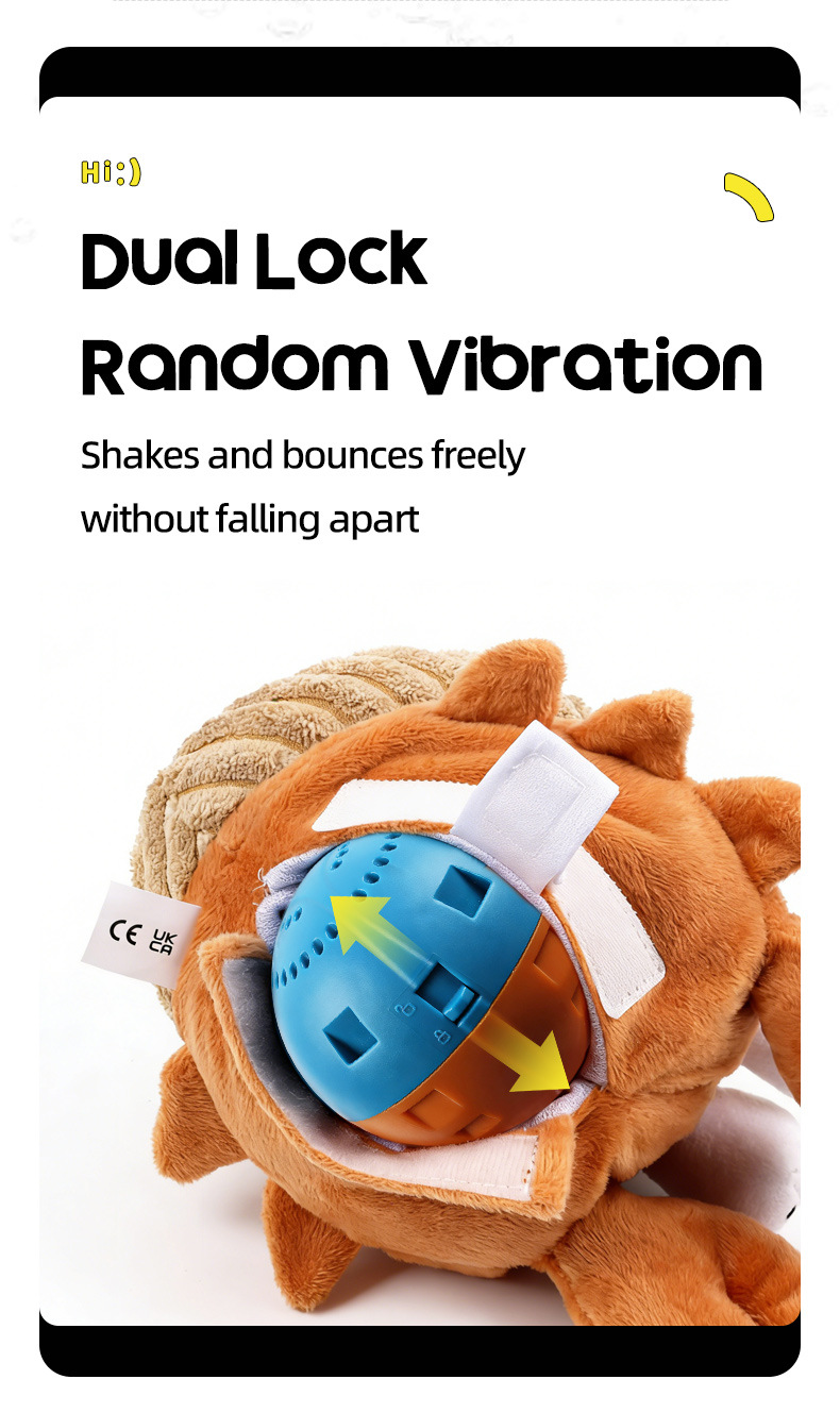 Electric Plush Dog Toy Vibrating Interactive Rechargeable detail photo 3
