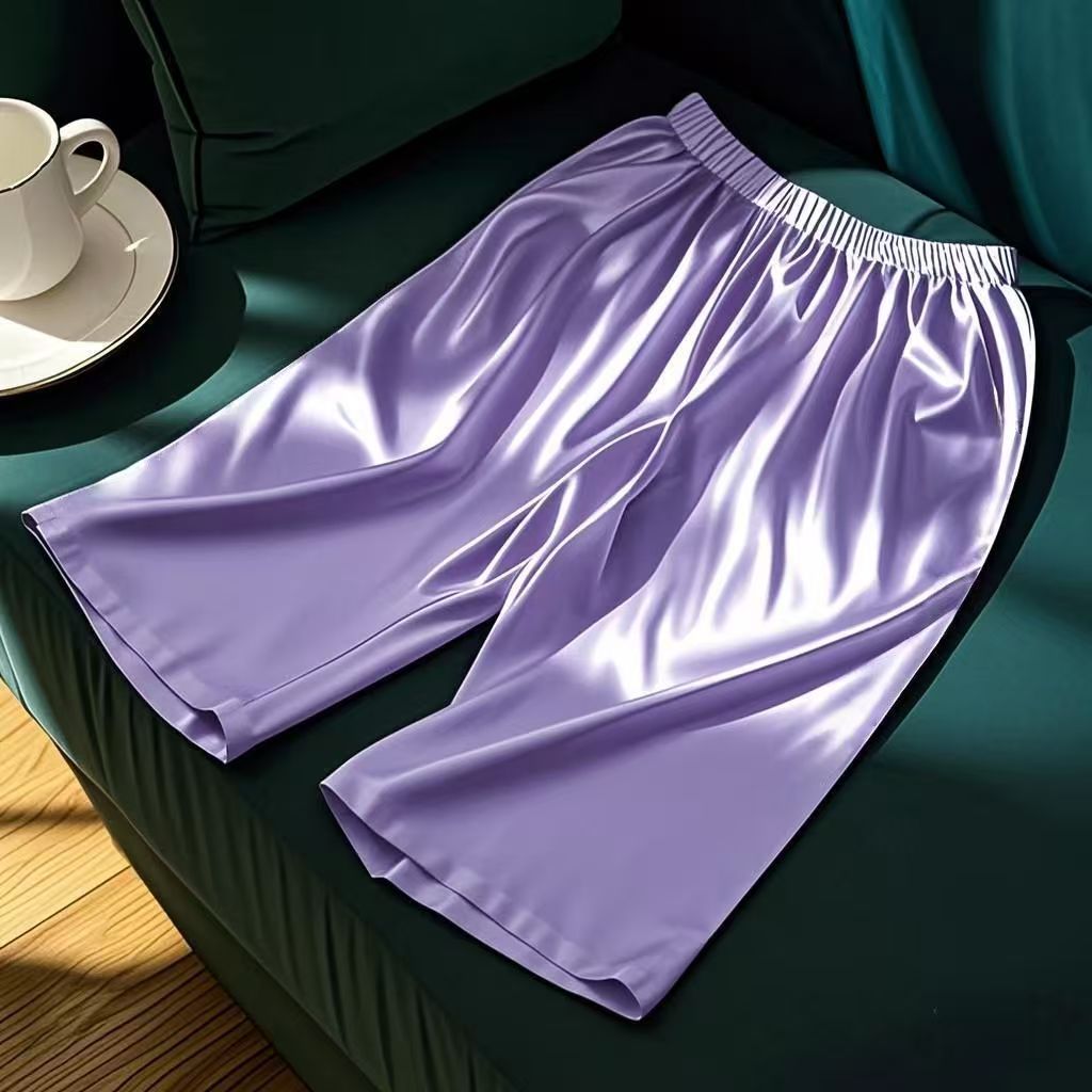Thin Loose-fit Plus-size Home And Casual Comfortable Summer Solid Color