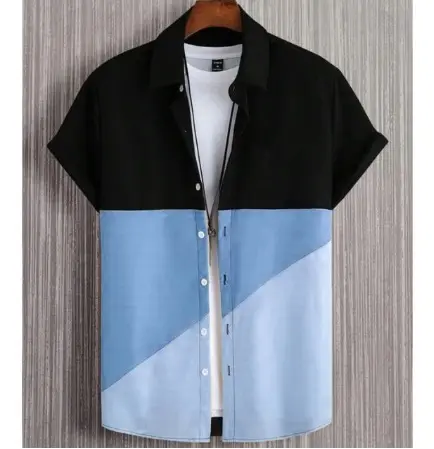 Fashion Trendy Men's Shirt Digital Printing Casual