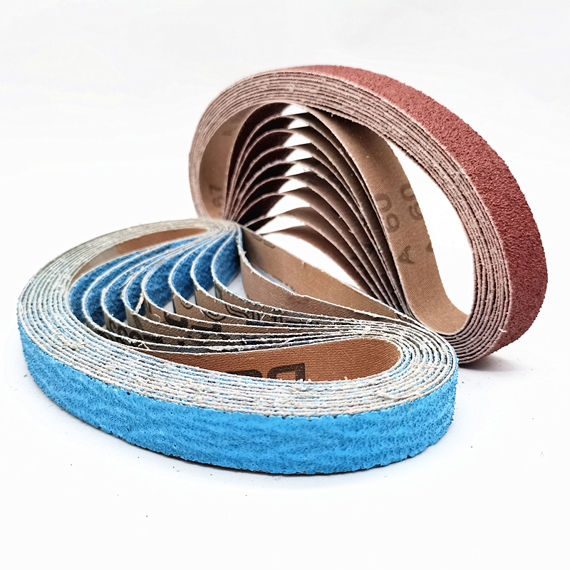 Pneumatic Belt Sander Small 10x330mm Metal Polishing Gauze With Roll Ring