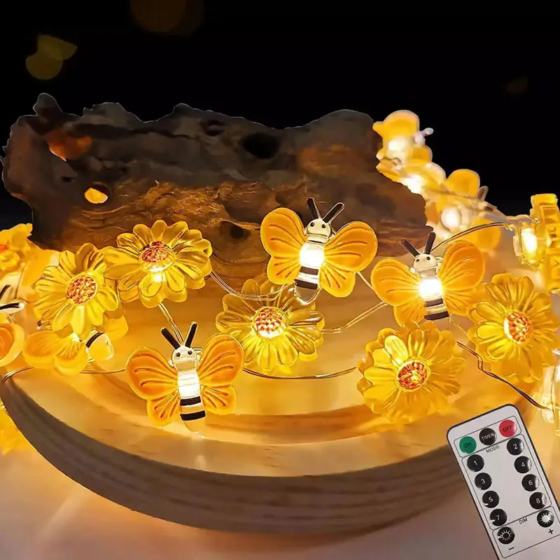 Bee Flower Shape Room Festival Decorative String