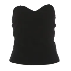Womens Figure-flattering Slimming Tube-top And Skirt Set - Top-S - View 1