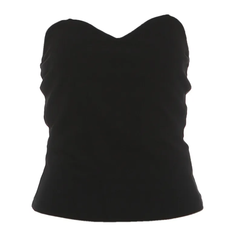 Womens Figure-flattering Slimming Tube-top And Skirt Set - Top-S