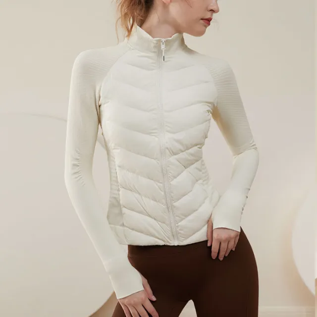 Lightweight Sports Base Women Quilted Windproof Autumn And Winter White - Shop at LoveMi