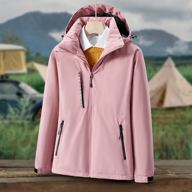 Outdoor Shell Jacket Men's Single Layer Spring And Autumn Cherry Pink Women - Shop at LoveMi